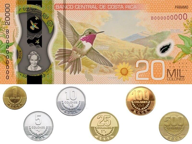 Costa Rica Währung - Geldscheine & Münzen