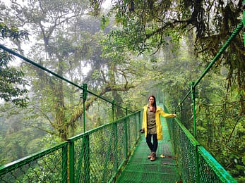 Costa Rica Best Of Rundreise - Hängebrücke in Monteverde