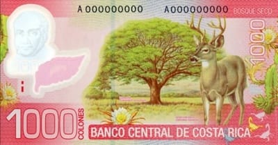 Costa Rica Währung - 1000 Colones