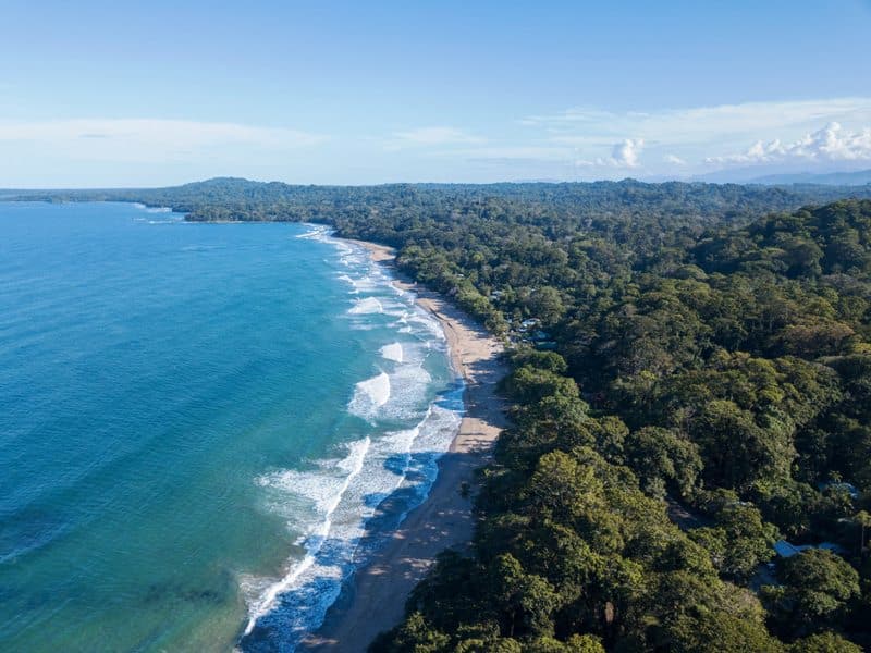 Cocles Beach in Costa Rica